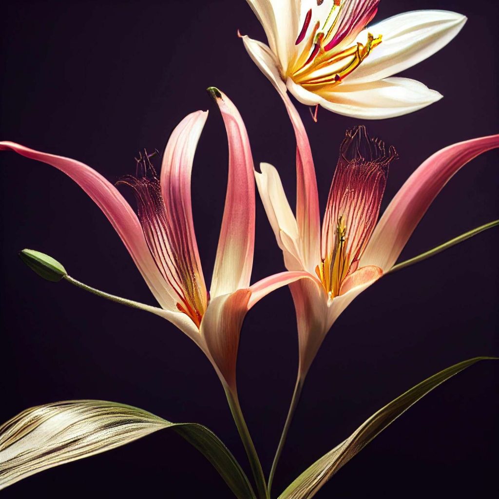 Fiore di giglio asiatico Macro