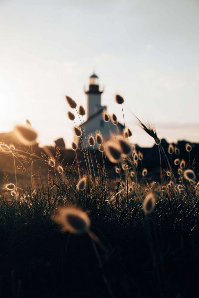 Faro nel bagliore di una sera estiva