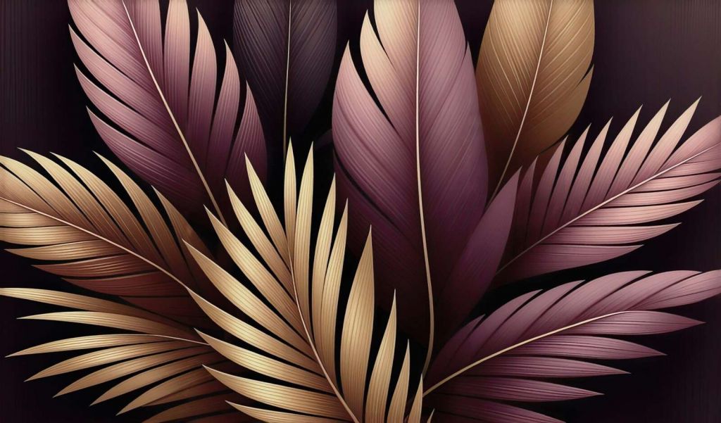 Piume morbide in toni caldi