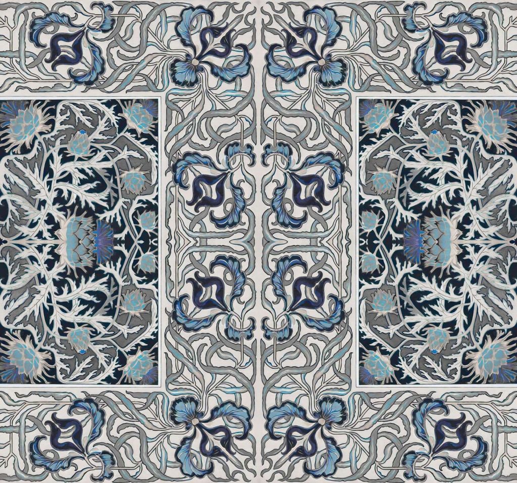 Fiori ornamentali in stile art nouveau