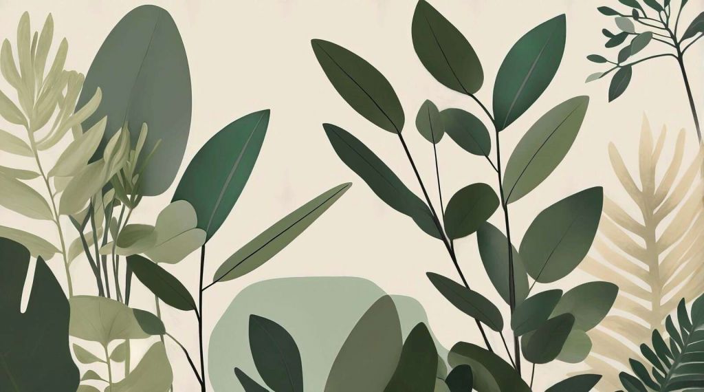 foglie botaniche minimaliste