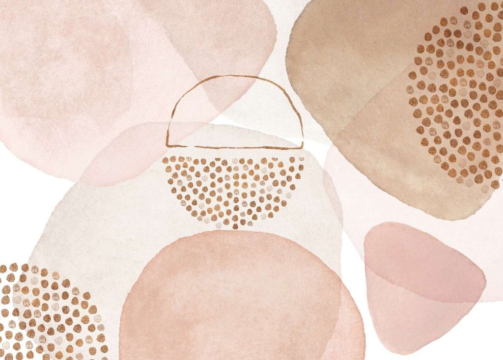 Stile boho mid-century in pesca cipria