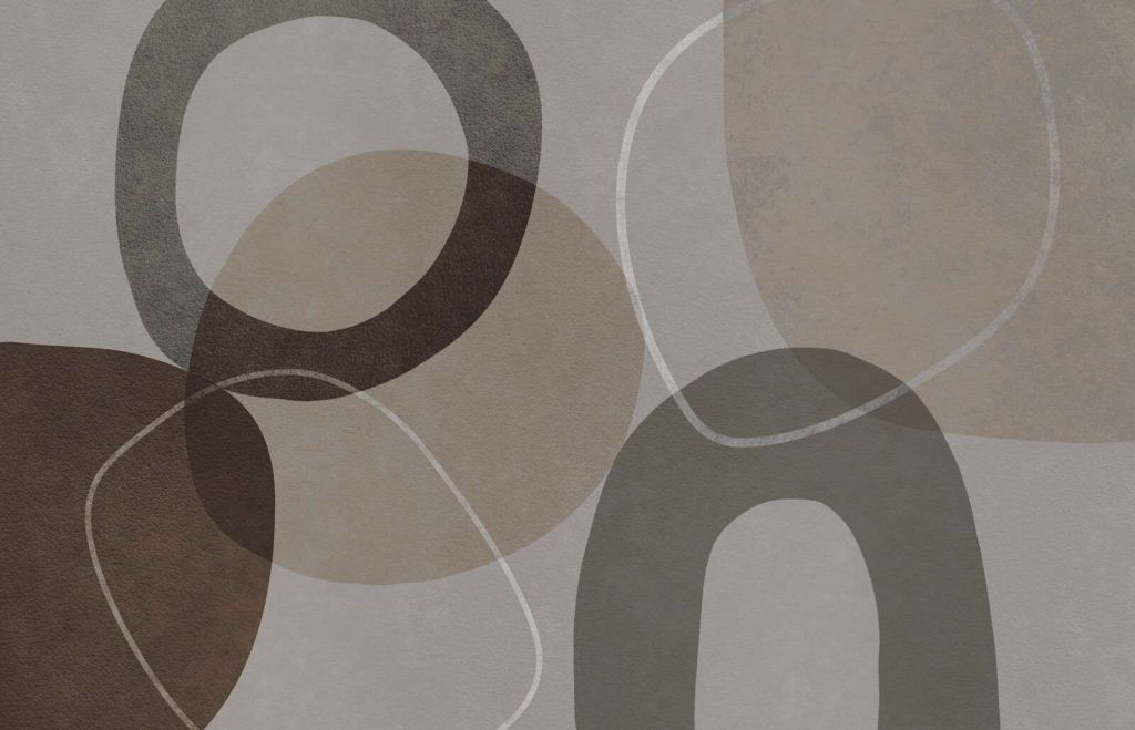 Forme e contorni mid-century grigio marrone