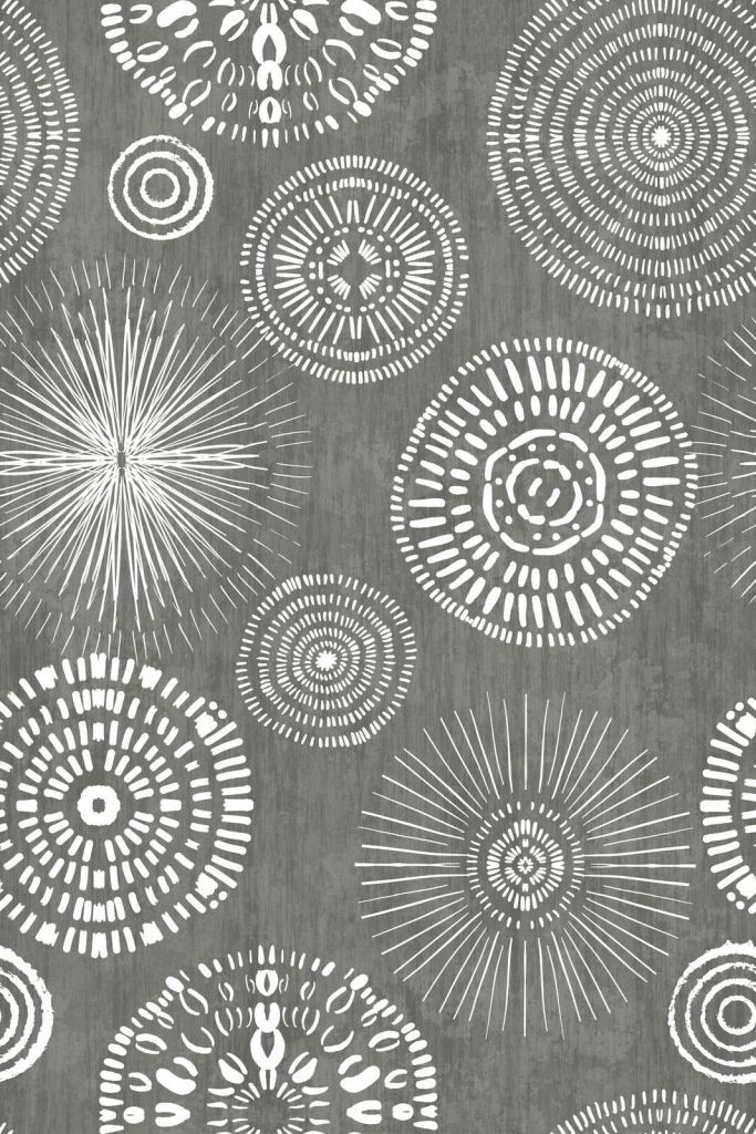 Cerchi Boho eleganti bianco grigio