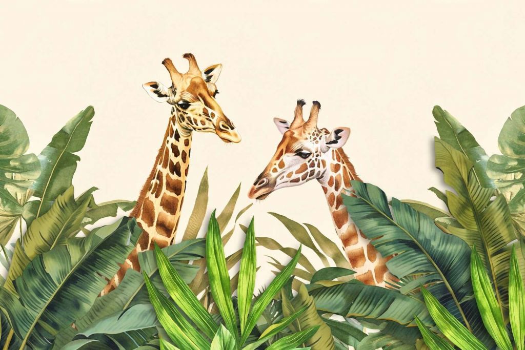 Paradiso esotico della fauna selvatica delle giraffe