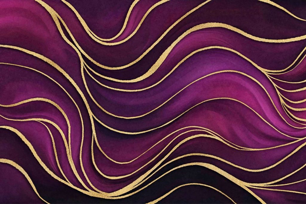 Marmo di lusso fucsia e viola con oro