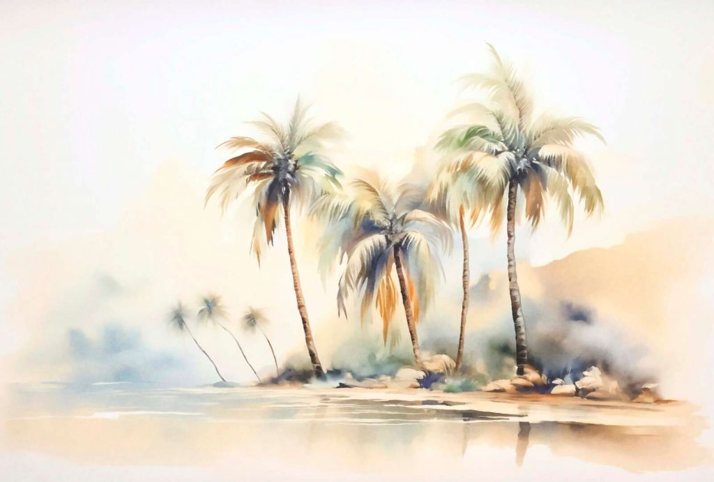 Serene tropical island summer escape
