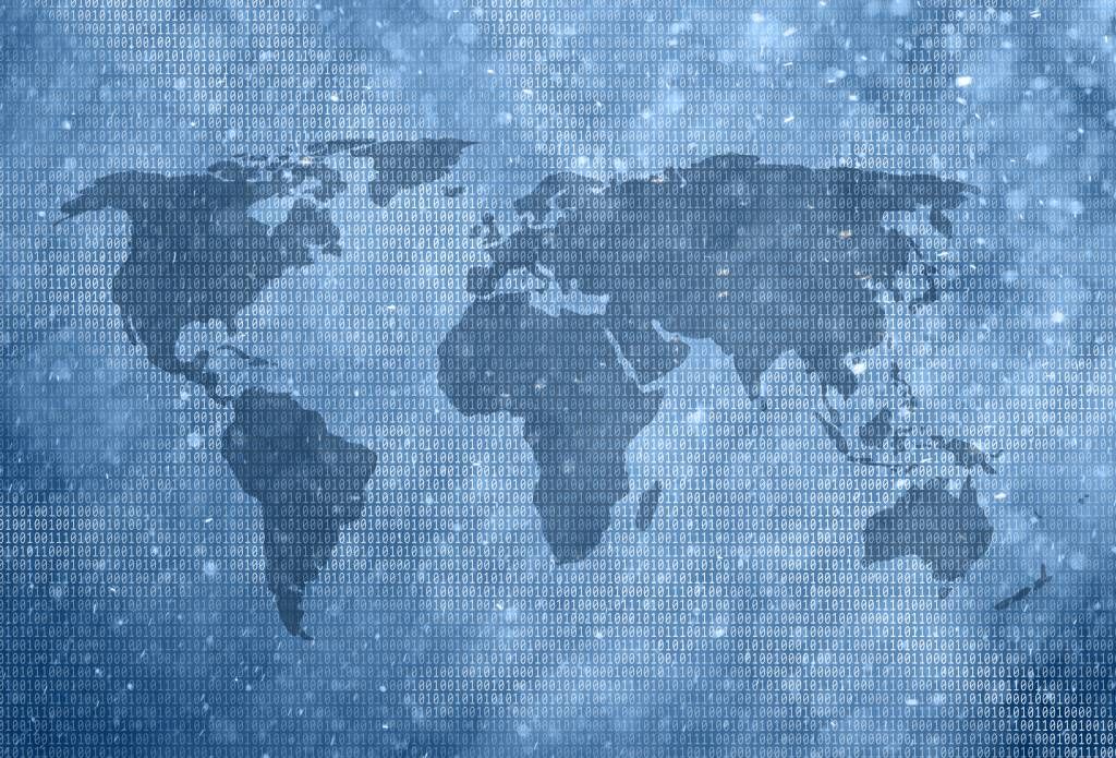 Mappa del mondo binario