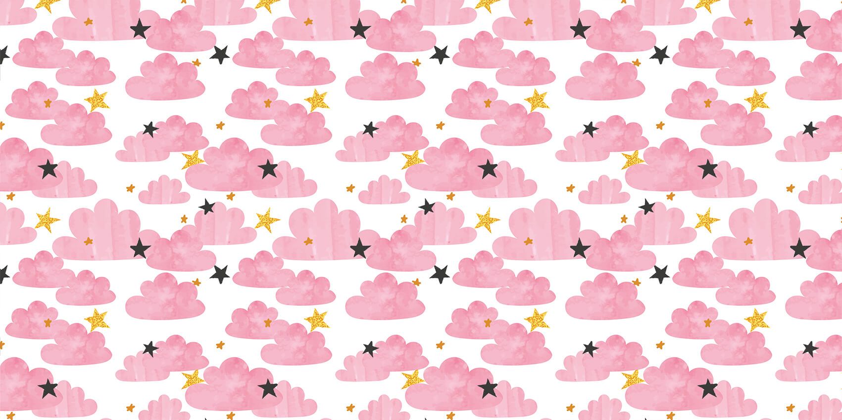 Nuvole acquerellate, rosa