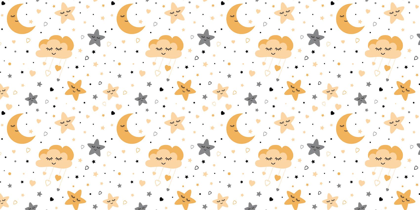 Nuvole, lune e stelle