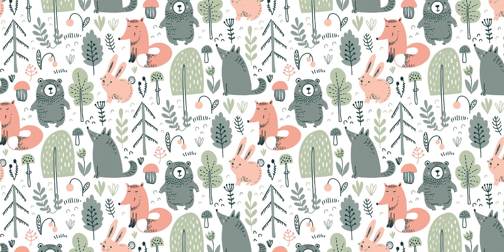 Animali della foresta colorati