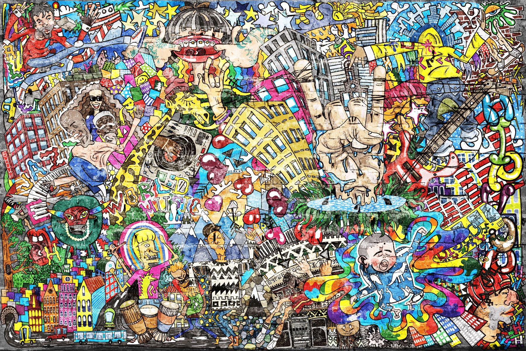 Trambusto di graffiti