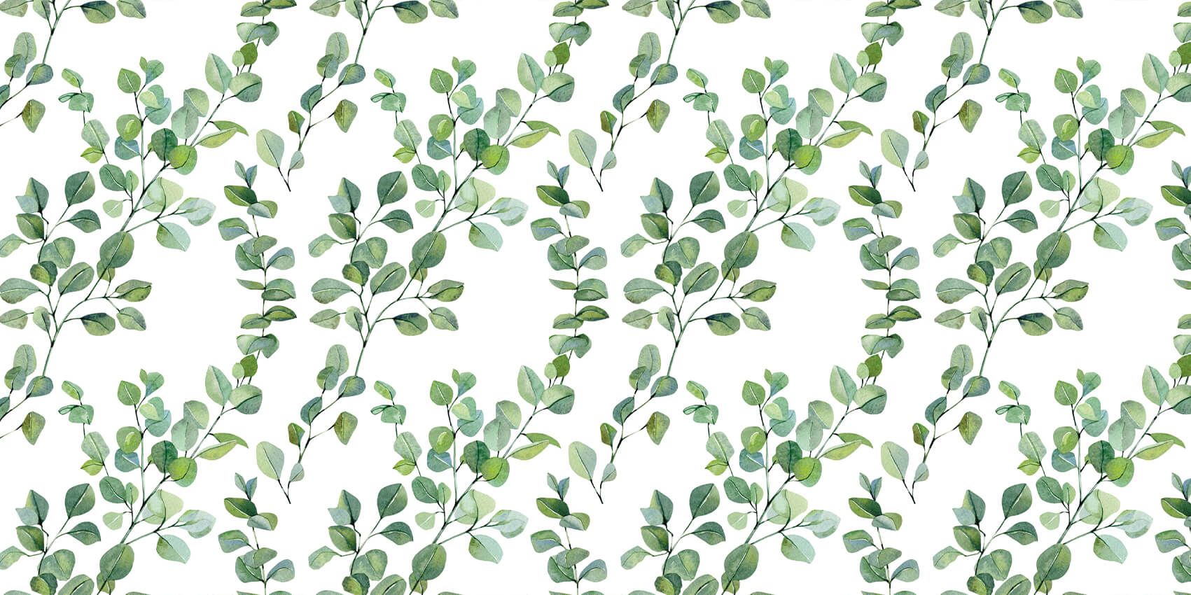 Foglie e rami acquerellati