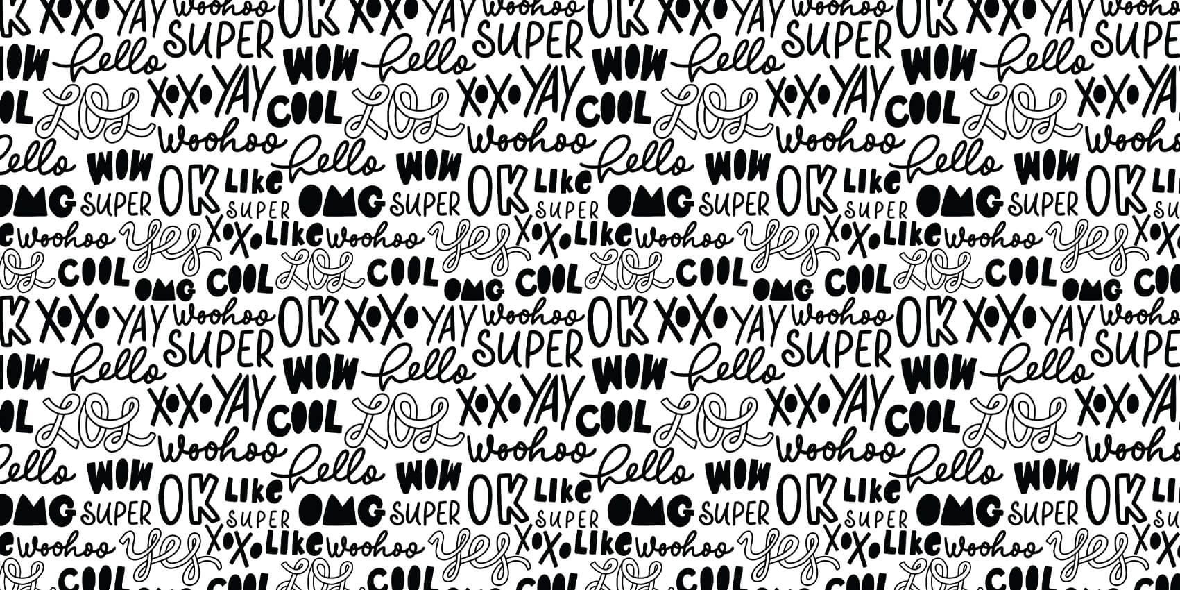 Scarabocchi in bianco e nero