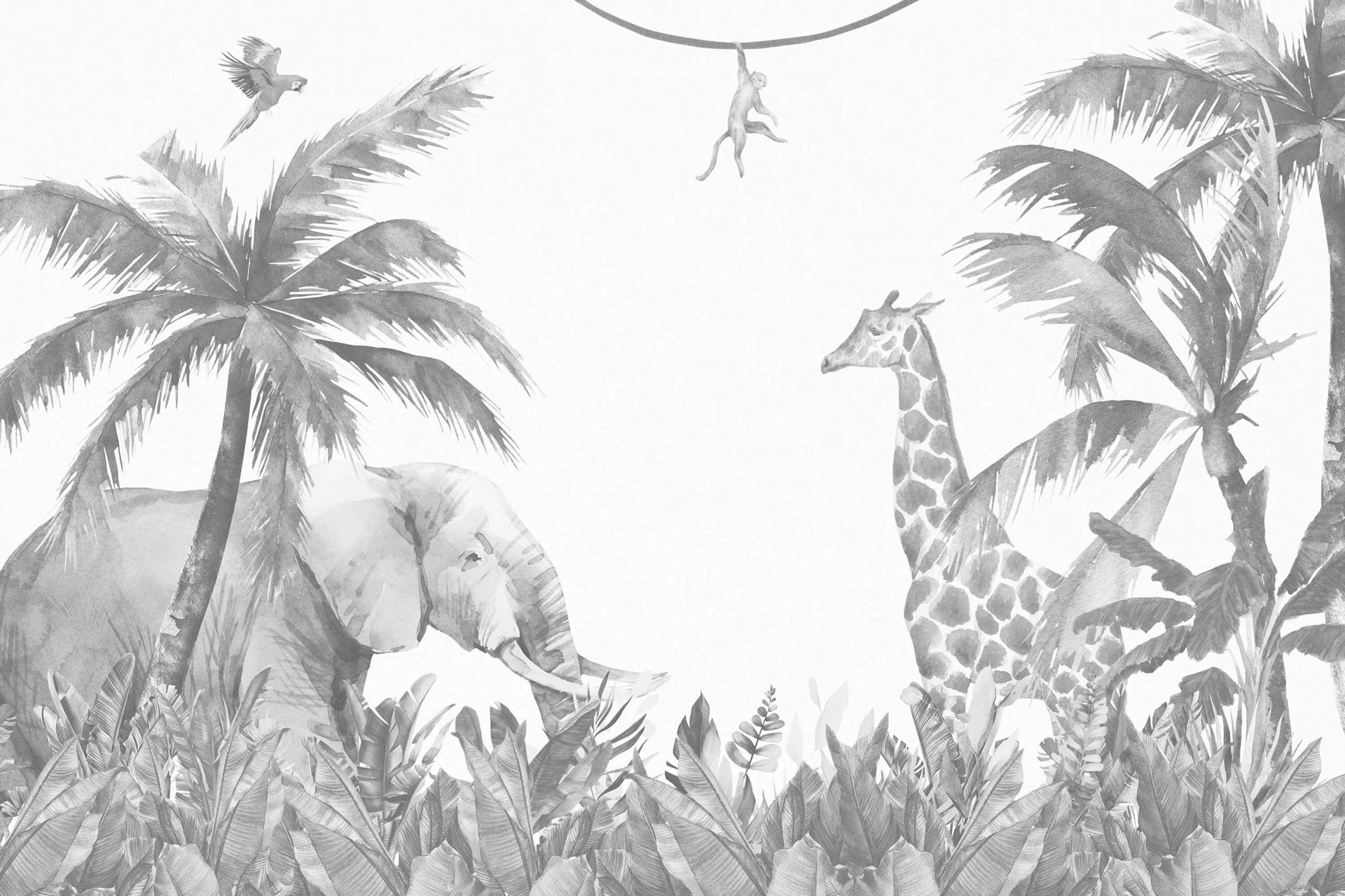 Vrolijke jungle dieren