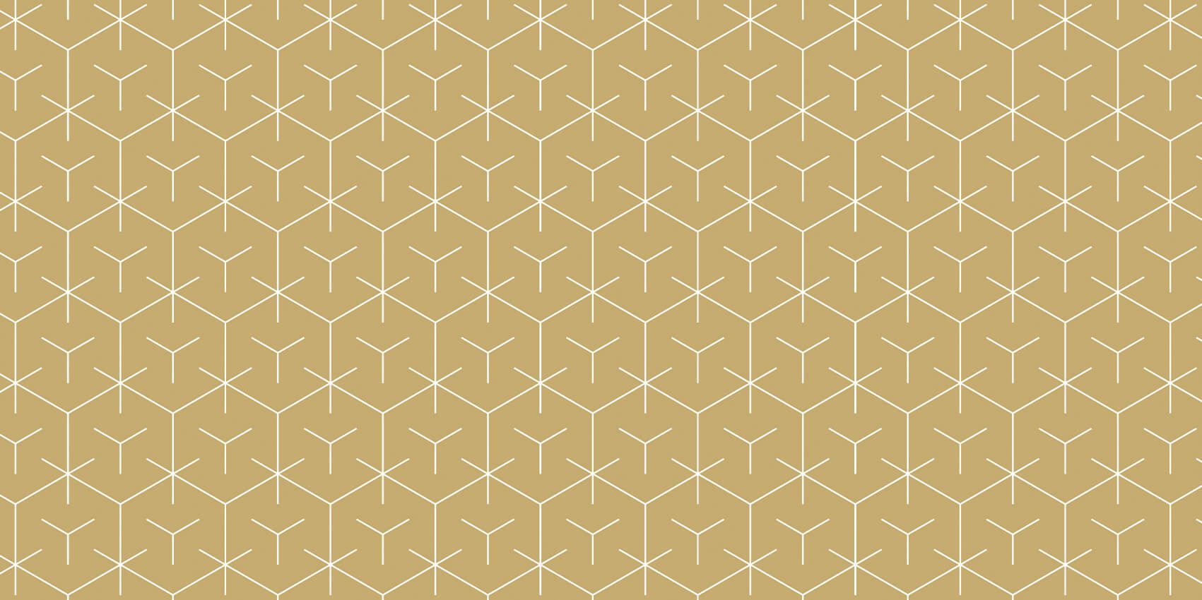 Esagoni geometrici, oro
