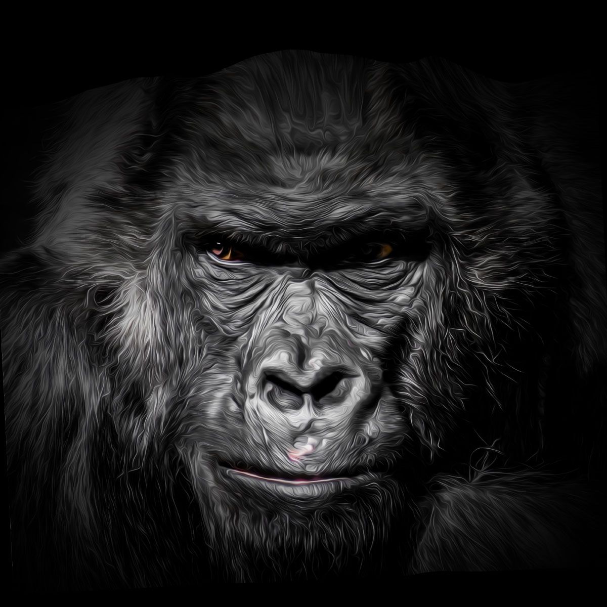 Gorilla disegnato