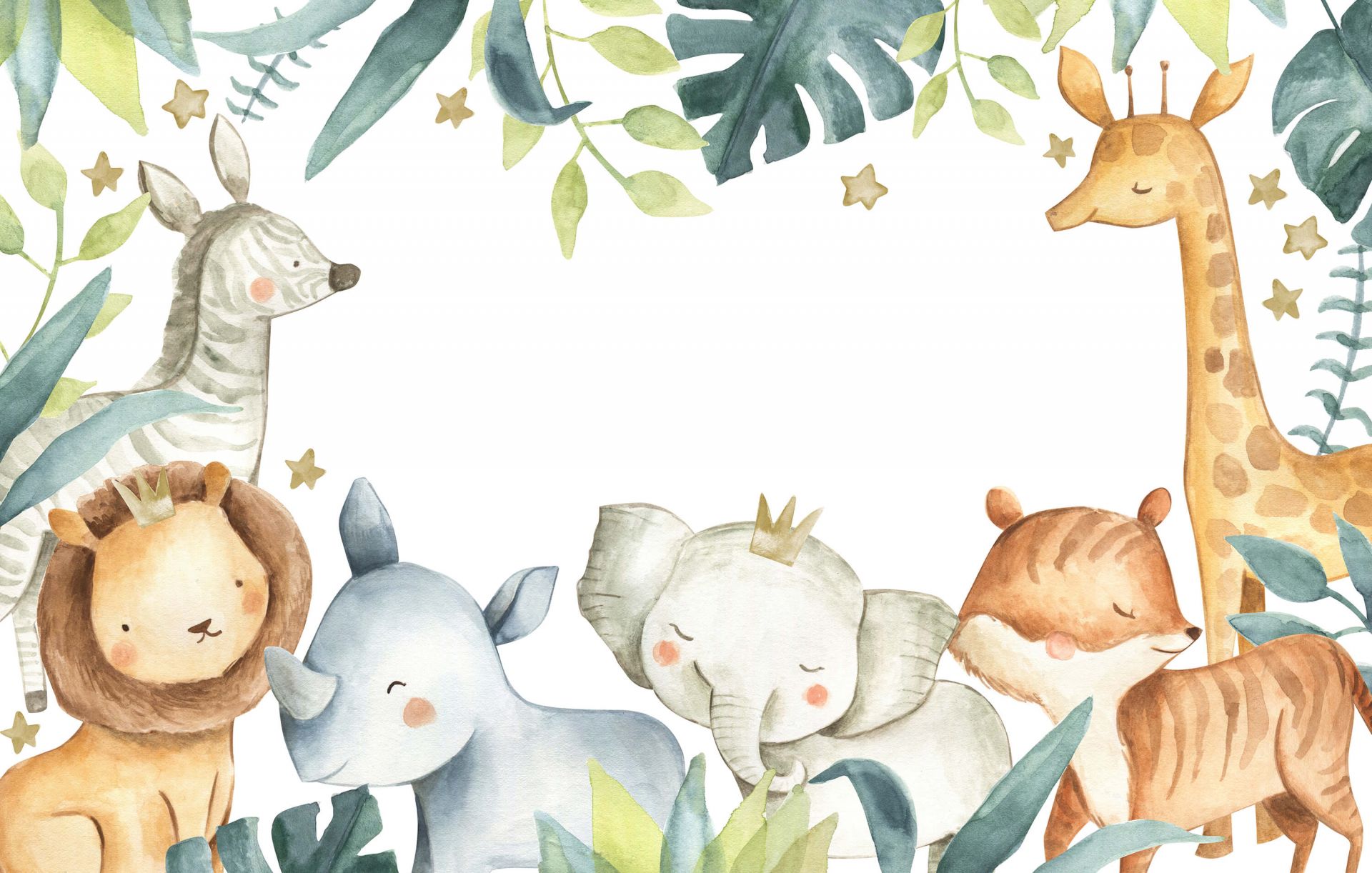 mix di animali della giungla