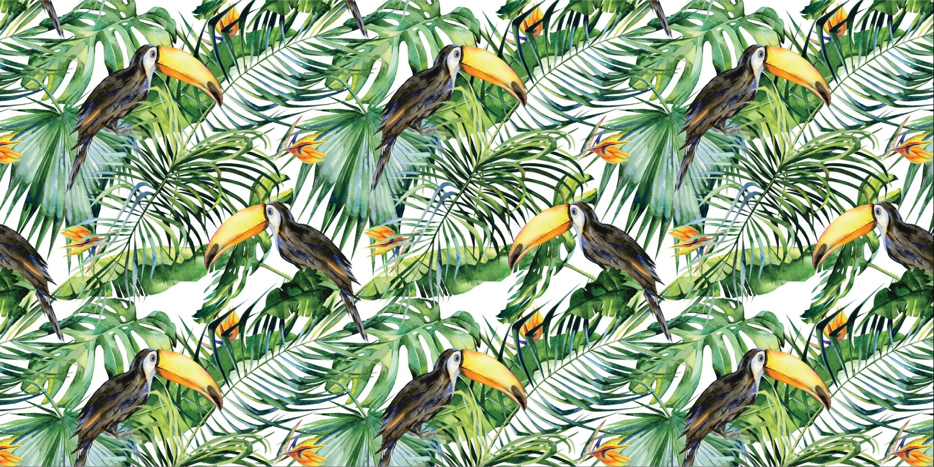 Tucano tra le foglie