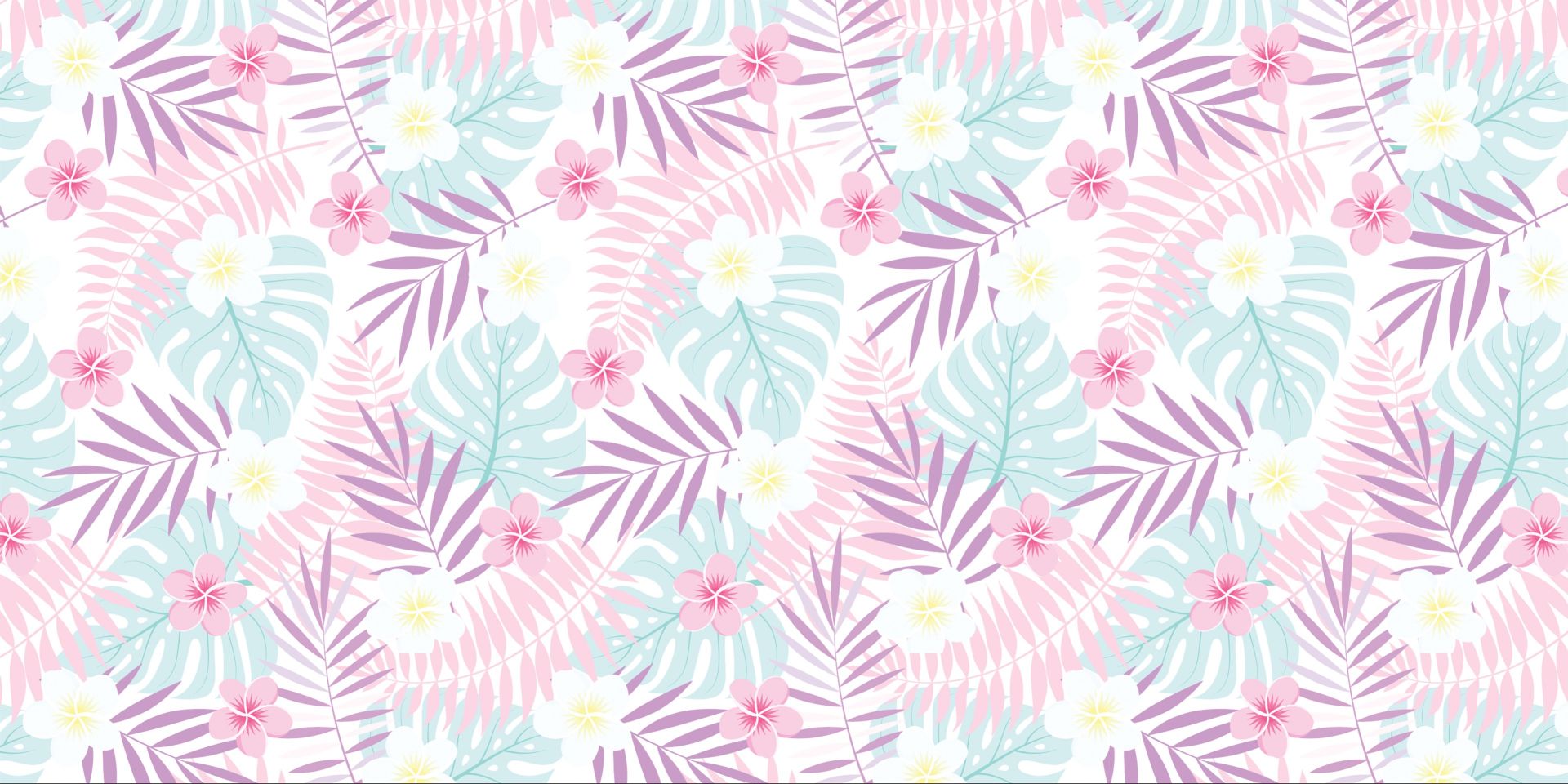 Fiori e foglie pastello