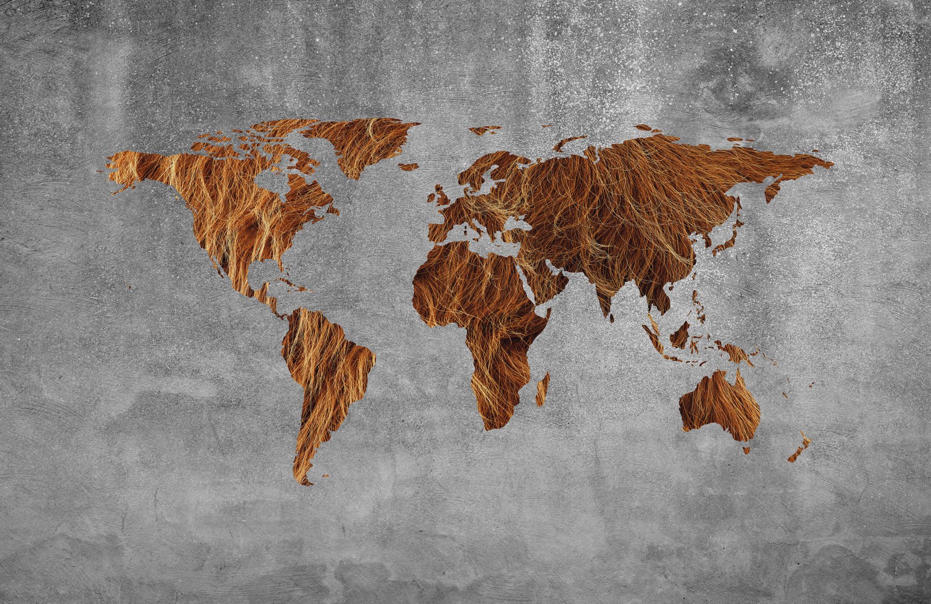 Mappa del mondo con texture