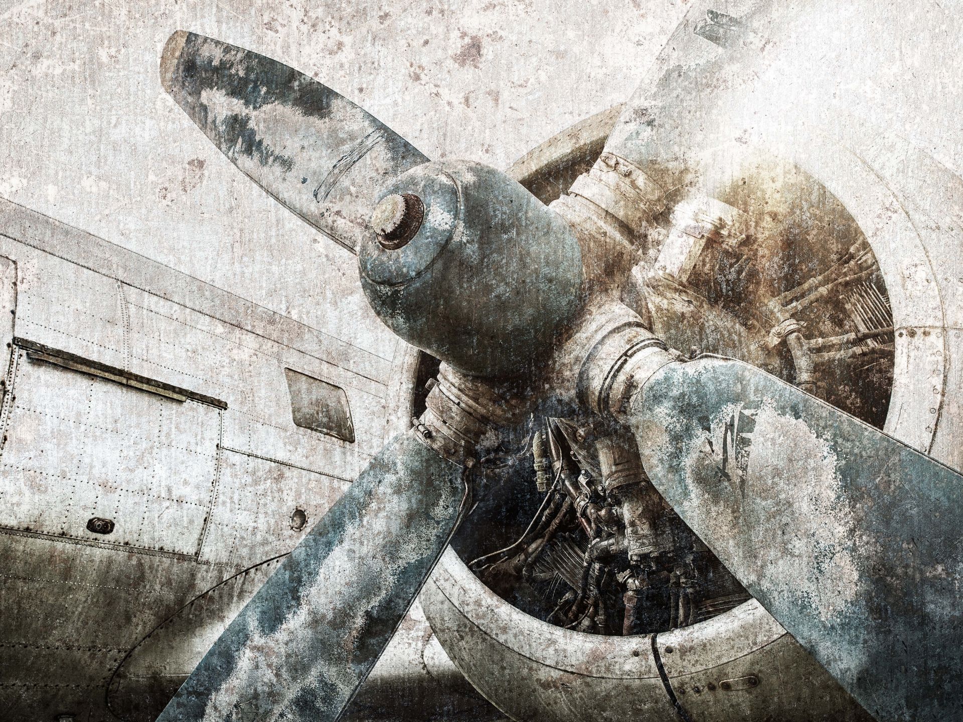 Motore d'aereo d'epoca