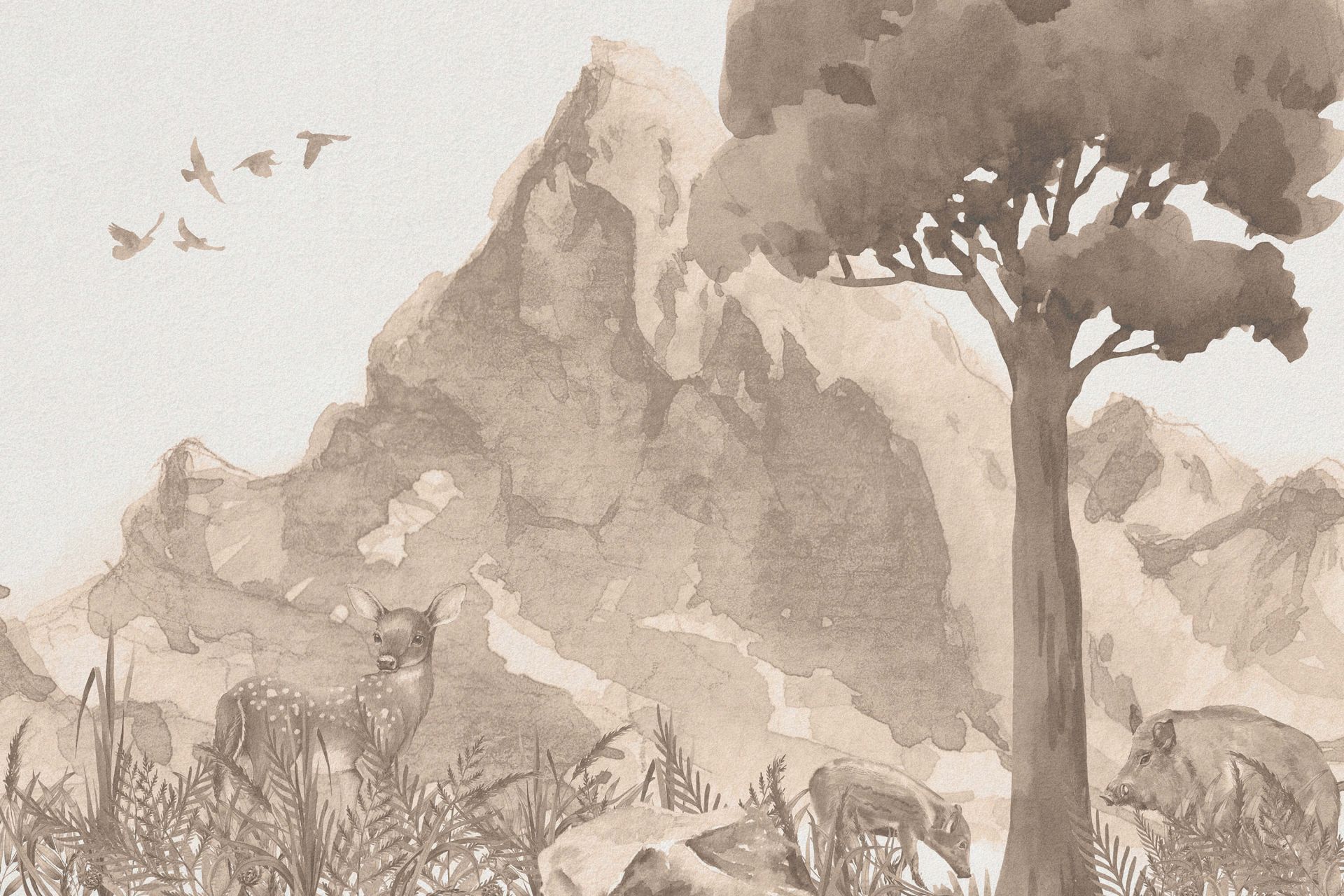 Montagna in acquerello