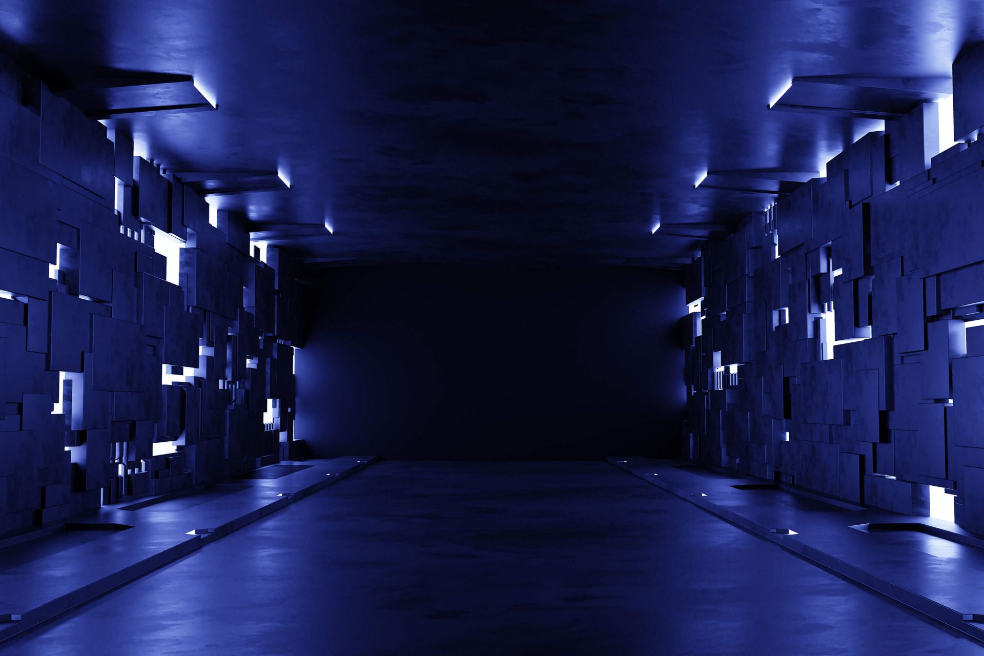 Camera moderna e futuristica