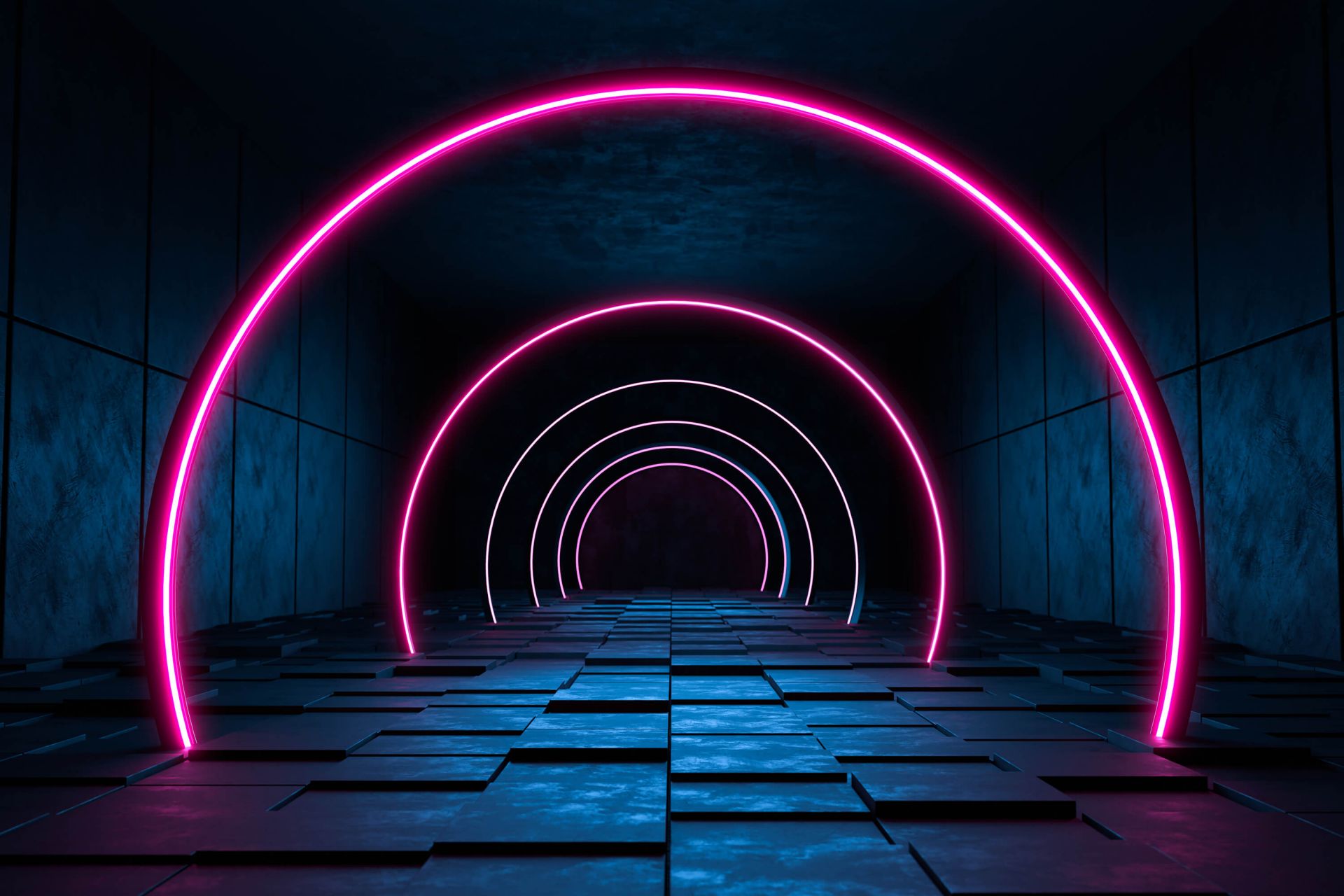 Corridoio moderno e futuristico