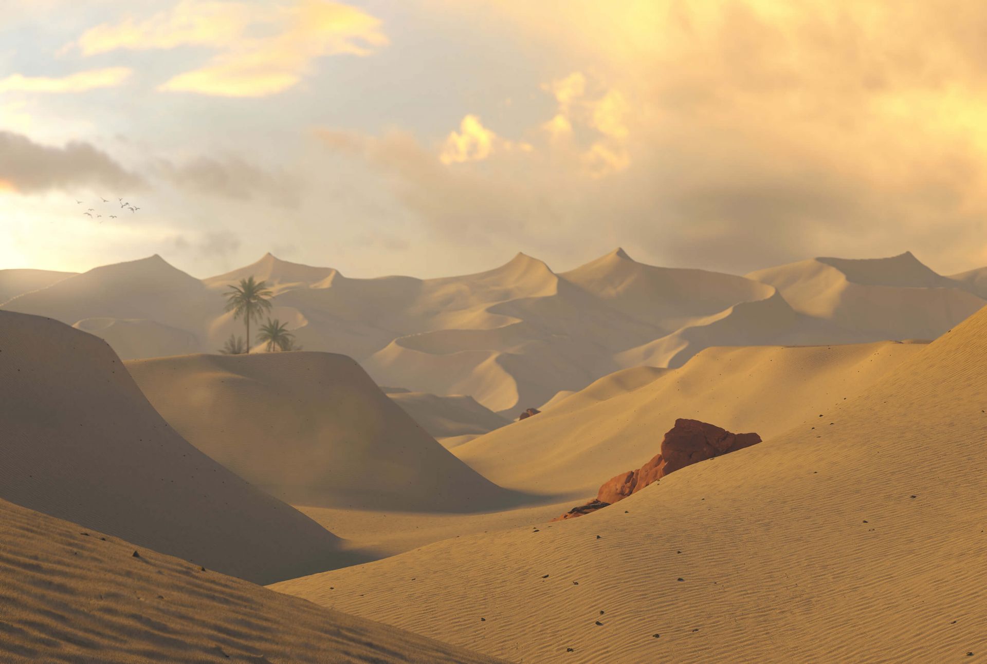 Ora d'oro nel deserto