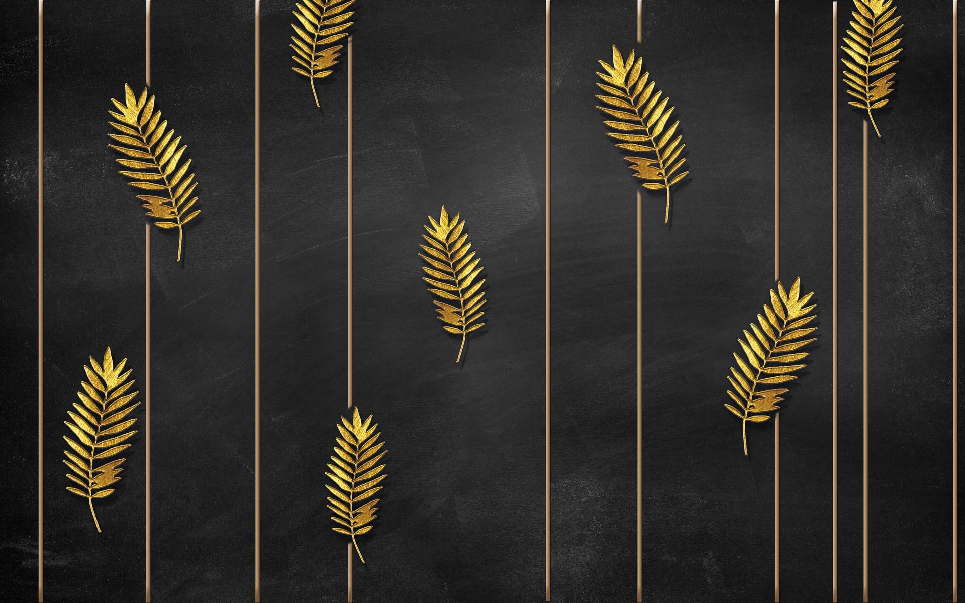 Foglie tropicali dorate