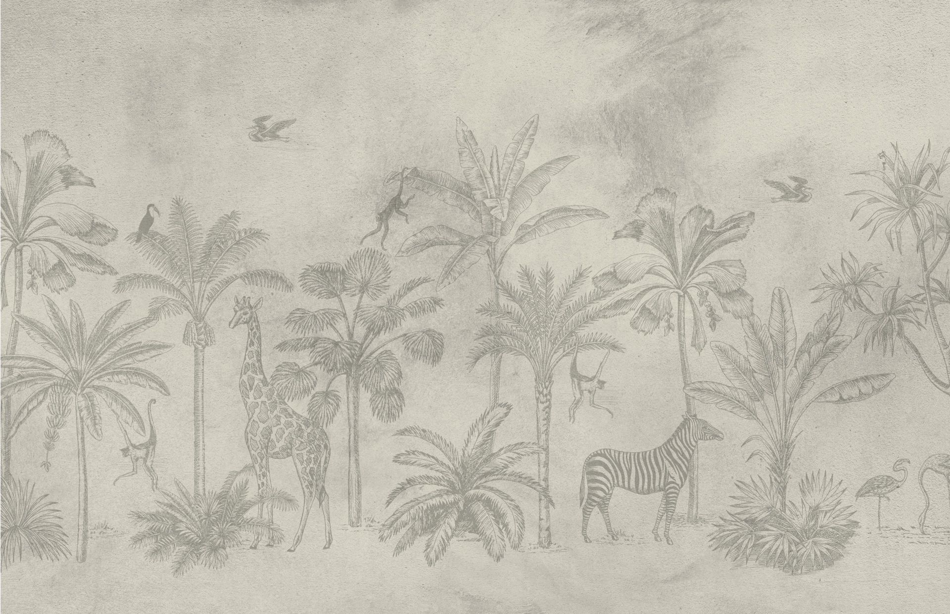 Animale tropicale verde giungla