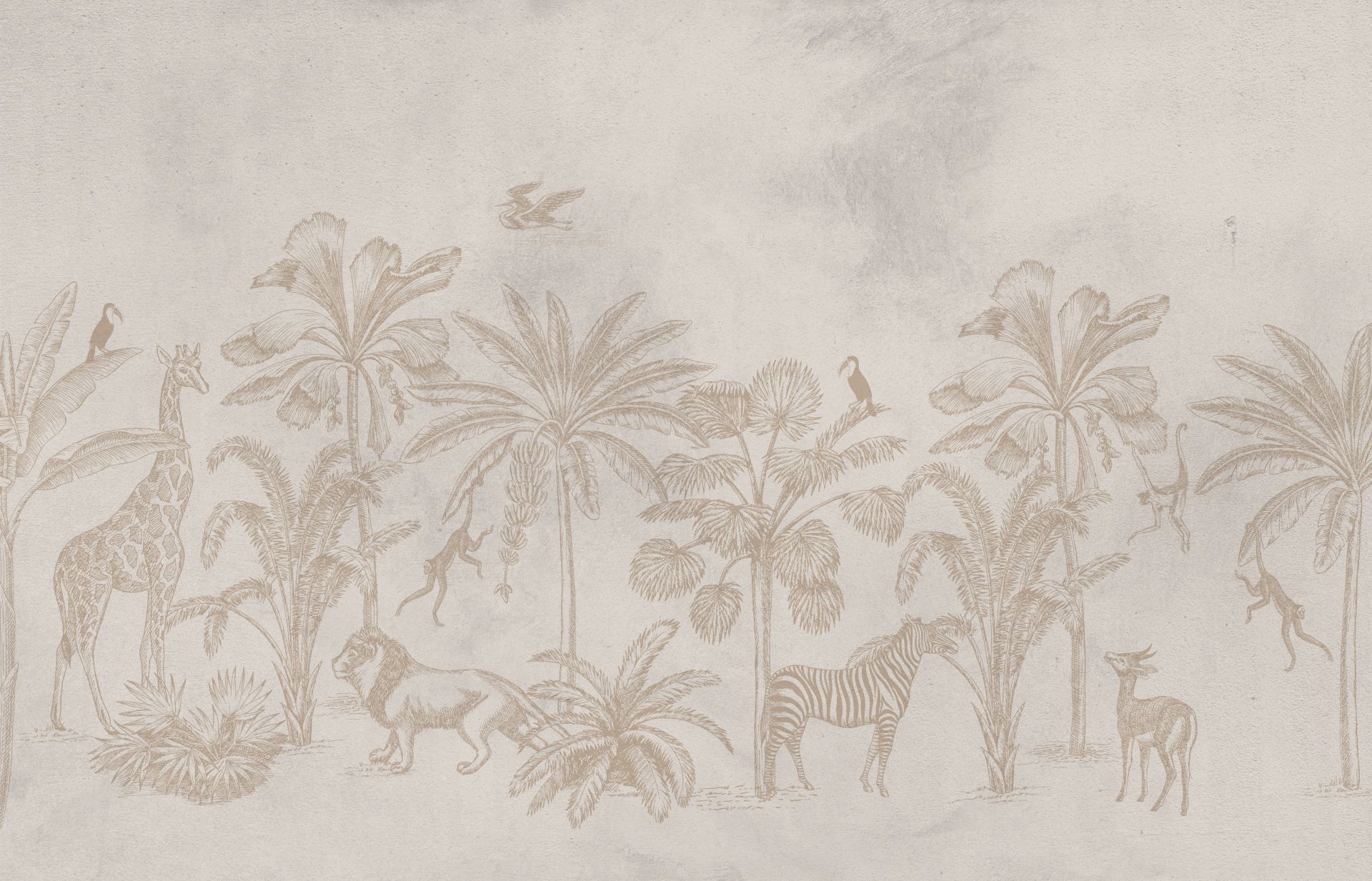 Animali della giungla taupe