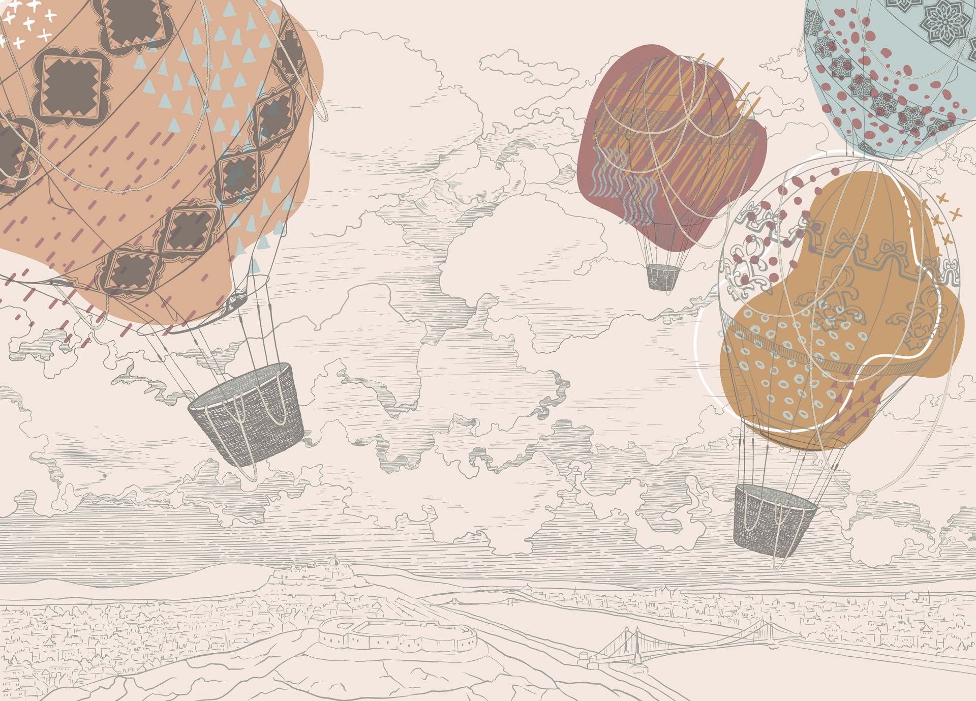 Mongolfiere colorate