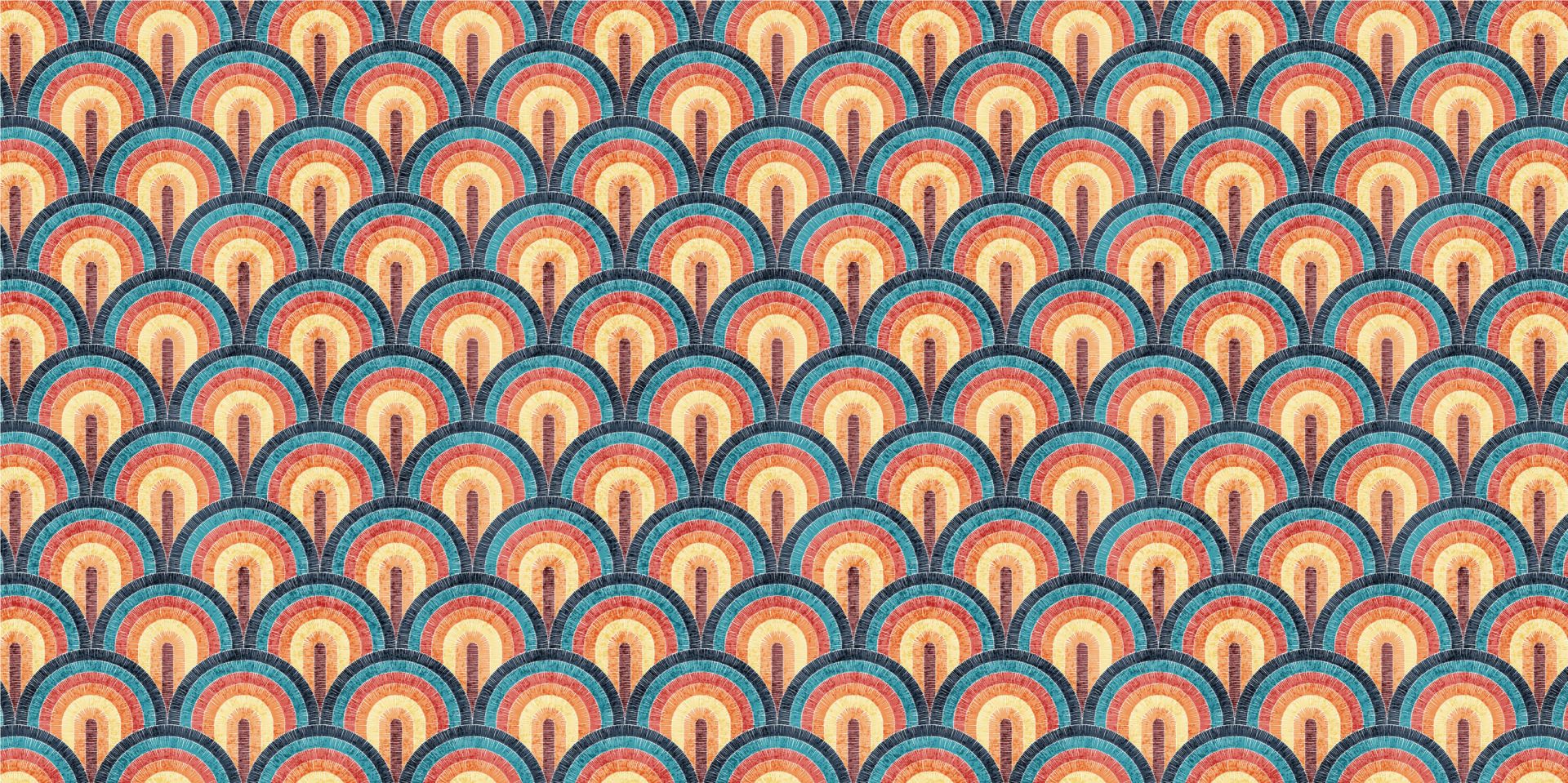 Stampa ondulata bohémien