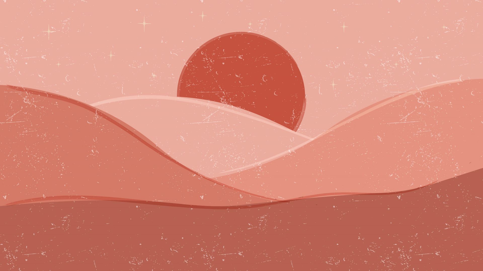 Onde rosse davanti al sole