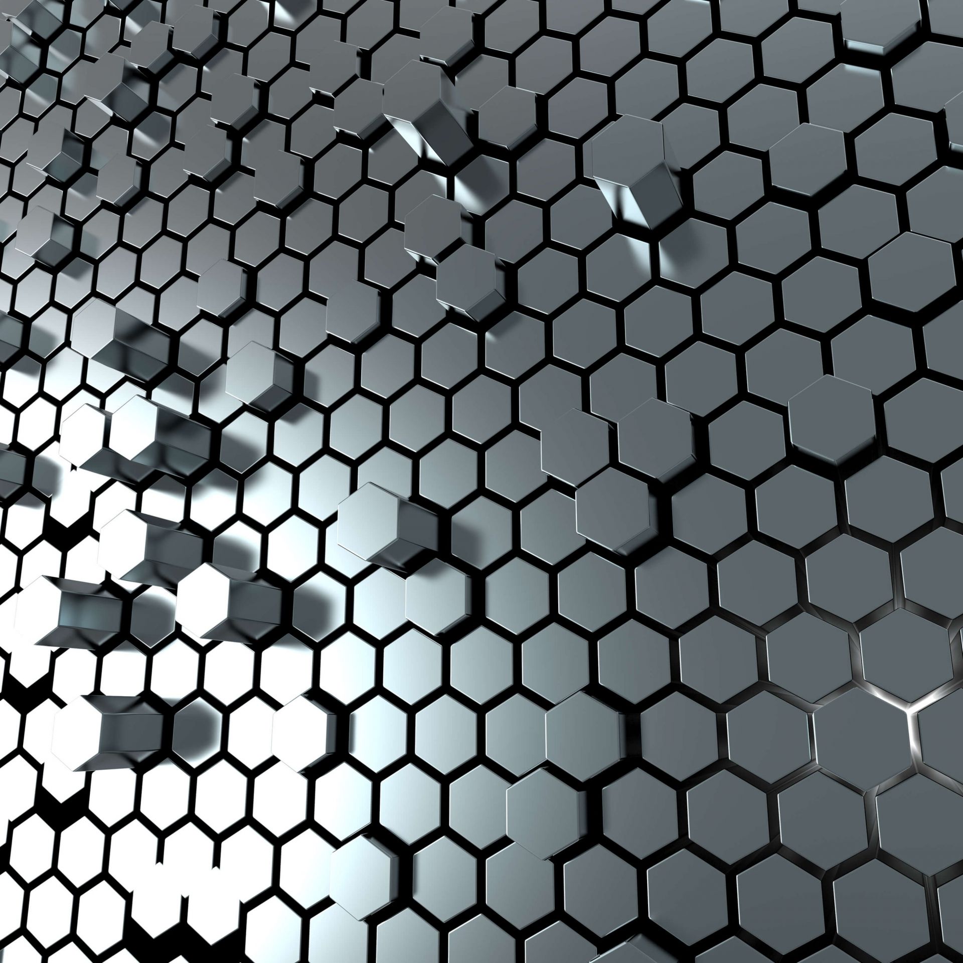 Piastra metallica esagonale