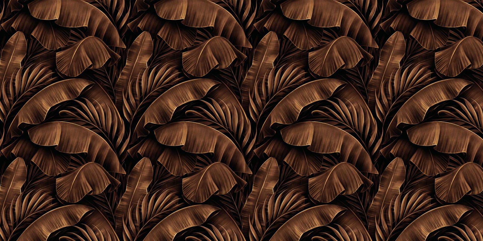 Foglie di banano in bronzo