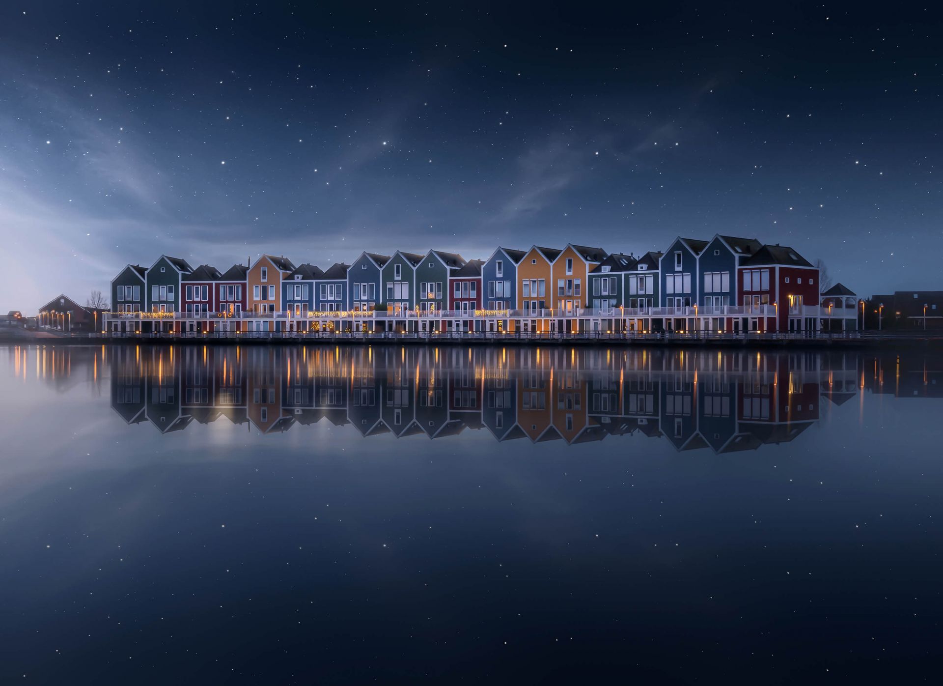 Peaceful evening in the Netherlands