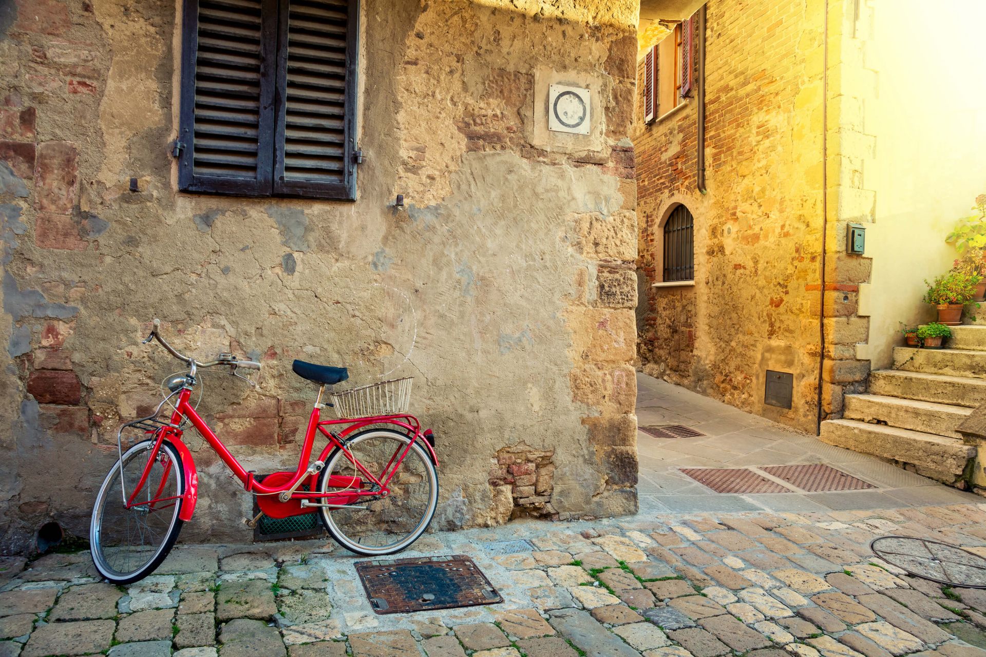 Bicicletta rossa retrò