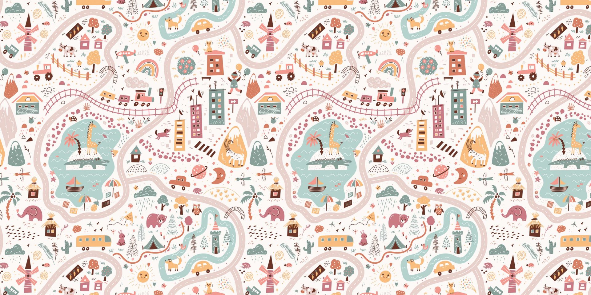 Mappa del mondo bambini