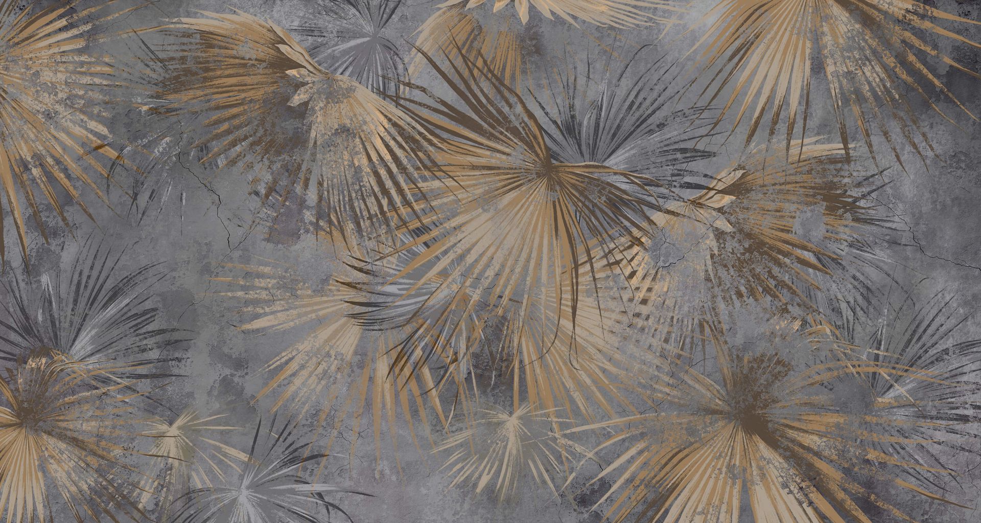 Foglie esotiche in cemento