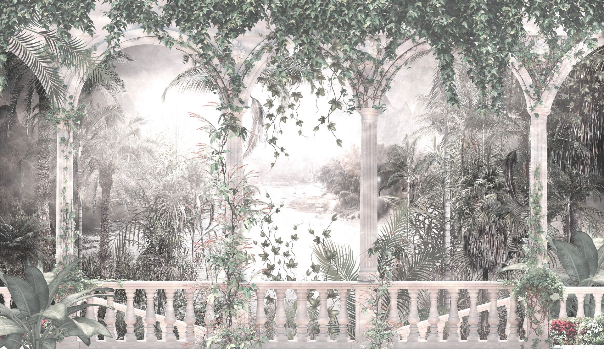 Alberi e foglie tropicali