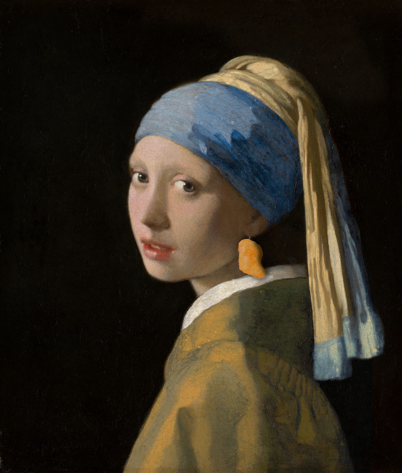 Ragazza con pepita di pollo