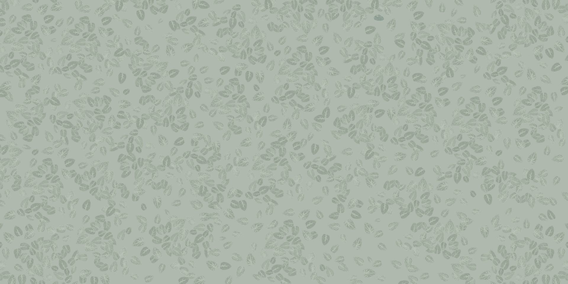 Foglie piccole su grigio verde