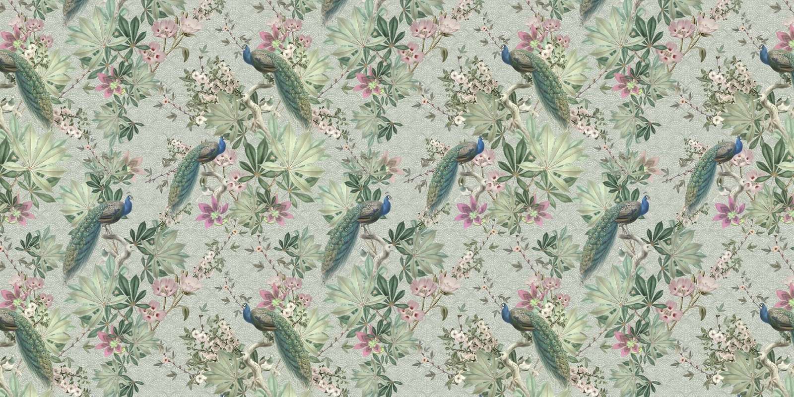 Pavoni da giardino vintage - verde menta