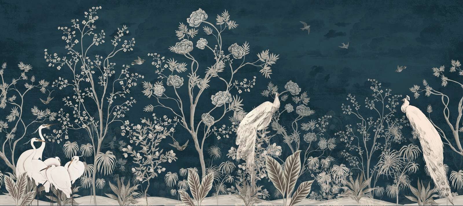 Splendore del Pavone nel Giardino Notturno