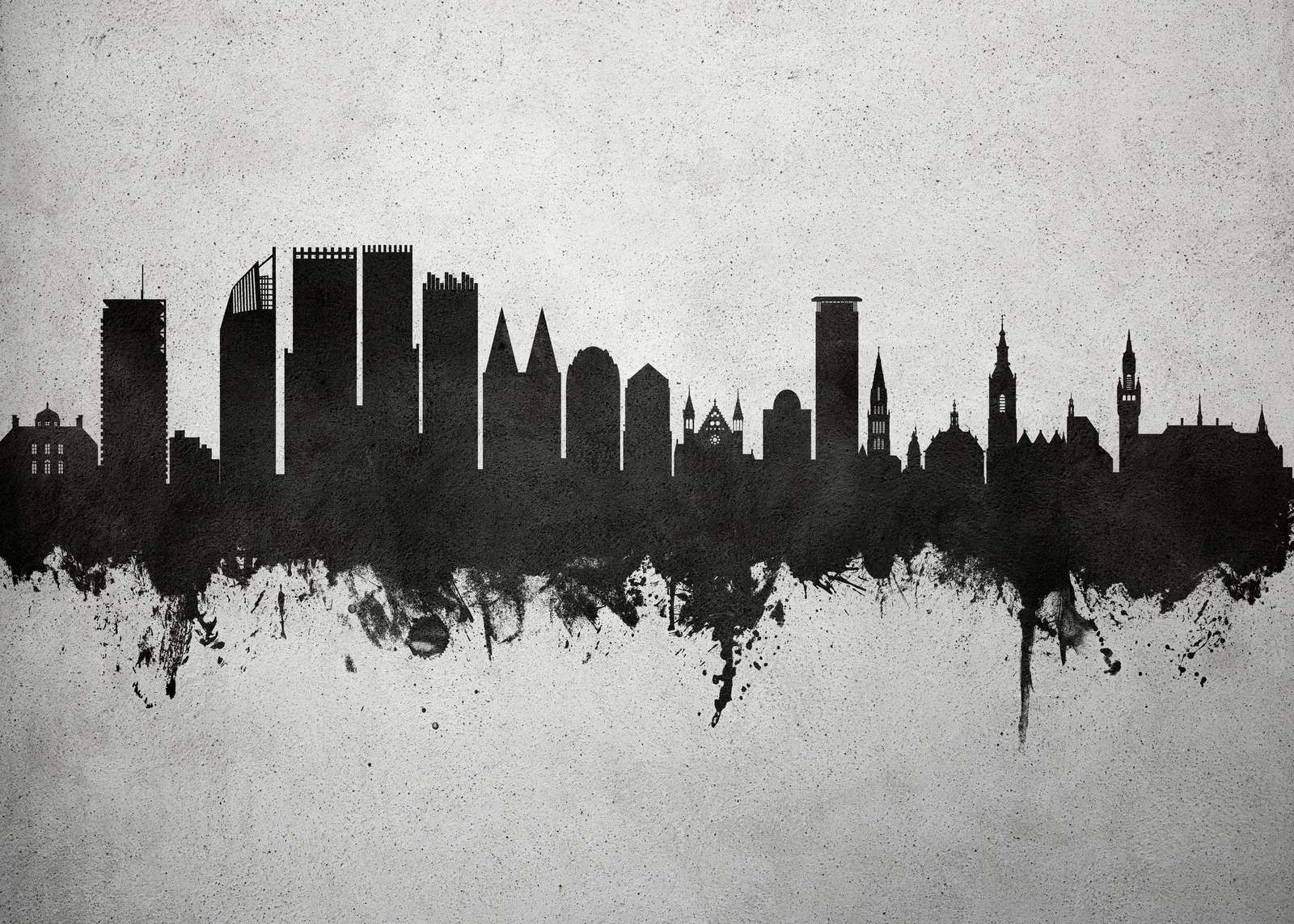 Acquerello skyline, L'Aia