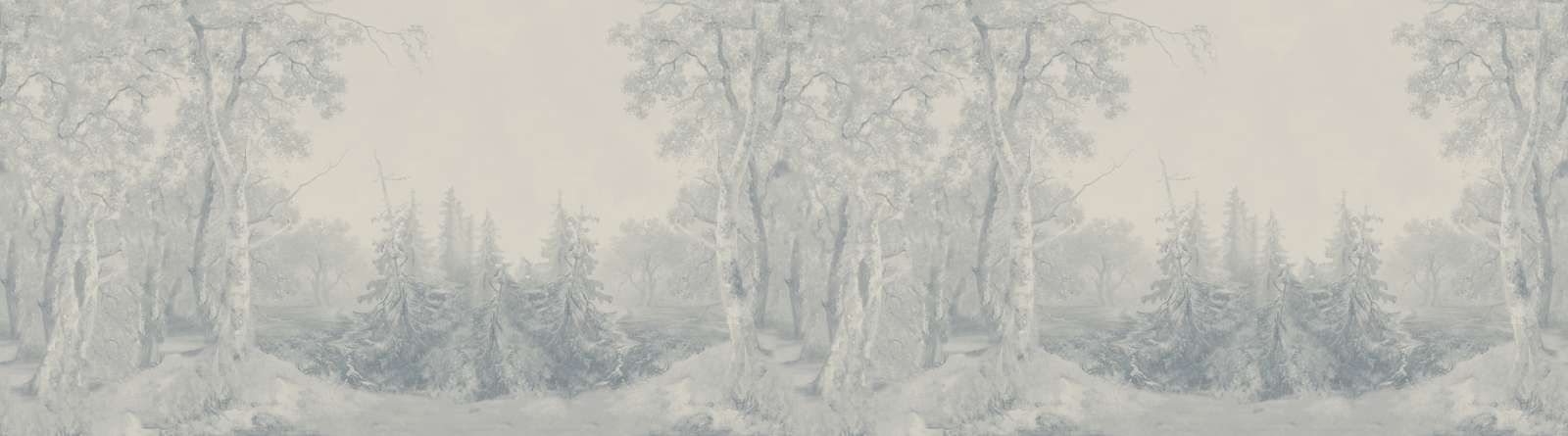 Panorama Blu di Paesaggio Forestale