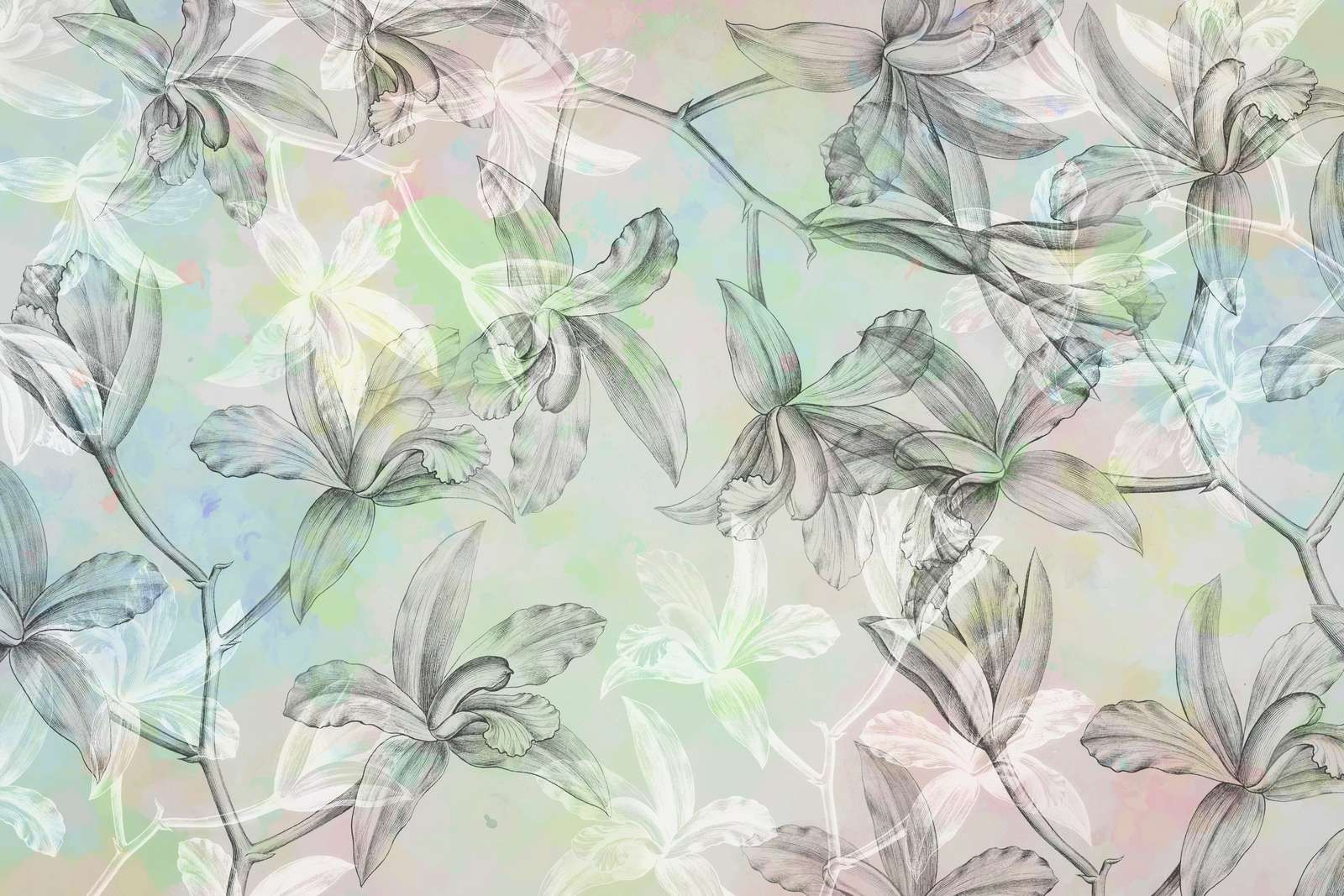 Acquerello Armonia di Orchidee